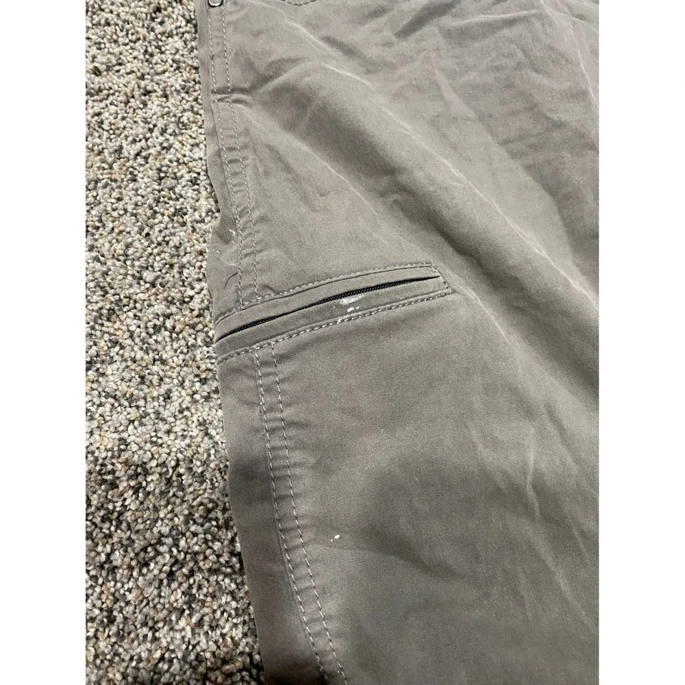 Hawke & Co Mens Dynamic Sport Fiber Shorts Gray Stretch Hiking Utility Size 34